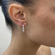 Diamond Hoop Earrings 0.8 ct White Gold