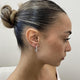 Diamond Hoop Earrings 0.7 ct White Gold