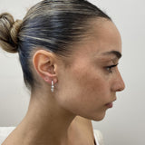 Diamond Hoop Earrings 0.7 ct White Gold