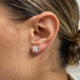 Diamond Stud Fashion Earrings 4 ct Yellow Gold