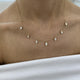 Diamond Charm Necklace 2 ct Yellow Gold