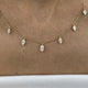 Diamond Charm Necklace 2 ct Yellow Gold