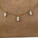 Diamond Charm Necklace 2 ct Yellow Gold