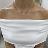 Diamond Chain Necklace 2.6 ct Yellow Gold