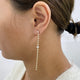 Diamond Drop Earrings 2.3 ct Yellow Gold