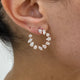 Diamond Hoop Earrings 2.9 ct Rose Gold