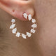 Diamond Hoop Earrings 2.9 ct Rose Gold
