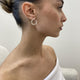 Diamond Hoop Earrings 2.9 ct Yellow Gold