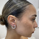 Diamond Hoop Earrings 2.5 ct White Gold