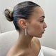 Diamond Dangle Earrings 4.4 ct White Gold