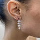 Diamond Dangle Earrings 3.5 ct White Gold