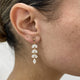 Diamond Dangle Earrings 3.7 ct Yellow Gold