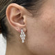Diamond Dangle Earrings 3.5 ct White Gold
