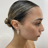 Diamond Dangle Earrings 3.5 ct Yellow Gold