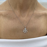 Diamond Pendant Necklace 1.4 ct White Gold