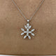 Diamond Pendant Necklace 1.4 ct White Gold
