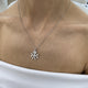 Diamond Pendant Necklace 1.4 ct White Gold