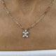 Diamond Pendant Necklace 0.9 ct White Gold