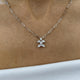 Diamond Pendant Necklace 0.9 ct White Gold