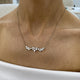 Diamond Pendant Necklace 2.1 ct White Gold