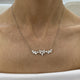 Diamond Pendant Necklace 2.1 ct White Gold