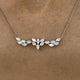 Diamond Pendant Necklace 2.1 ct White Gold