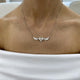 Diamond Pendant Necklace 2.1 ct White Gold
