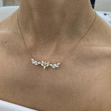 Diamond Pendant Necklace 2.1 ct Yellow Gold