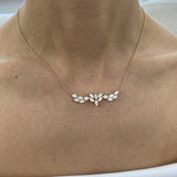 Diamond Pendant Necklace 2.1 ct Yellow Gold