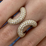Diamond Statement Ring 2.06 Carat Yellow Gold 14K