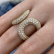 Diamond Statement Ring 2.06 Carat Yellow Gold 14K