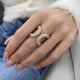 Diamond Wrap Ring 2 ct Yellow Gold