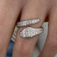 Diamond Wrap Ring 0.7 ct White Gold