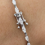 Diamond Tennis Bracelet 2.8 ct White Gold
