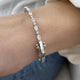 Diamond Bangle Bracelet 1.40 ct White Gold
