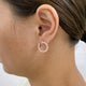 Diamond Hoop Earrings 1.70 ct Rose Gold