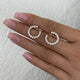 Diamond Hoop Earrings 1.70 ct Rose Gold