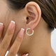 Diamond Hoop Earrings 1.70 ct Yellow Gold