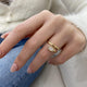 AD259R-Y Ring 0.5 ct TCW , Solid Gold 14k