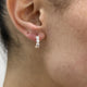 Diamond Hoop Earrings 1.4 ct Rose Gold