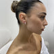 Diamond Hoop Earrings 1.4 ct Rose Gold