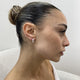 Diamond Hoop Earrings 1.4 ct White Gold