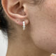 Diamond Hoop Earrings 1.4 ct Yellow Gold