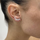Diamond Climber Earrings 1.5 ct White Gold