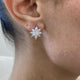 Diamond Stud Earrings 2.1 ct White Gold