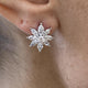 Diamond Stud Earrings 2.2 ct White Gold