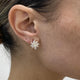 Diamond Stud Earrings 2.1 ct Yellow Gold