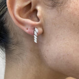 Diamond Drop Earrings 1 ct White Gold