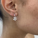 Diamond Dangle Earrings 1.6 ct White Gold