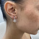 Diamond Dangle Earrings 1.5 ct White Gold